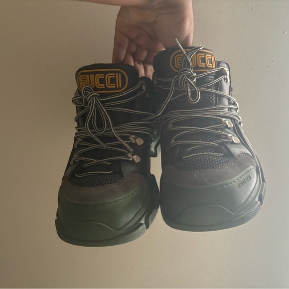 Gucci - Flashtrek Leather and Mesh Sneaker
